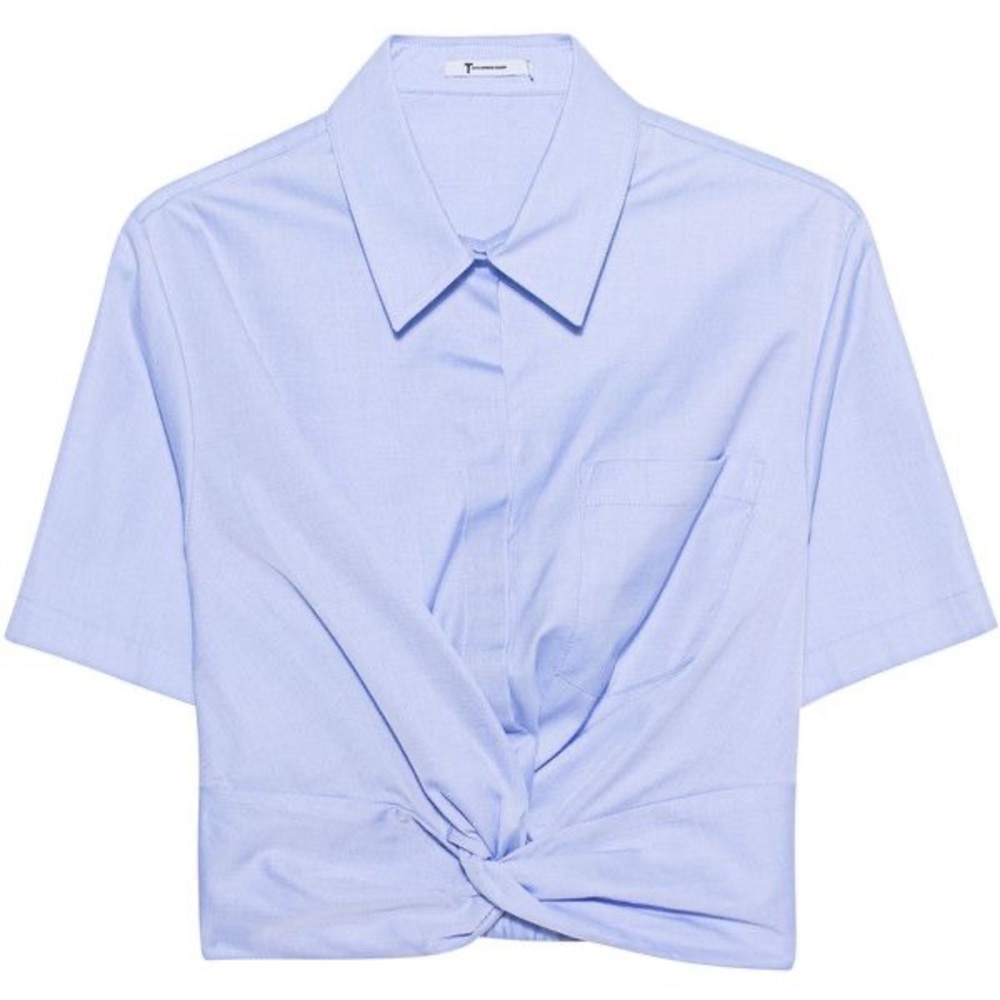 T by Alexander Wang Twist Front Crop Top